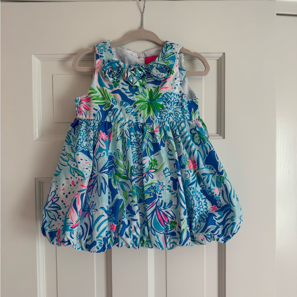 Lilly Pulitzer floral dress with matching bloomers